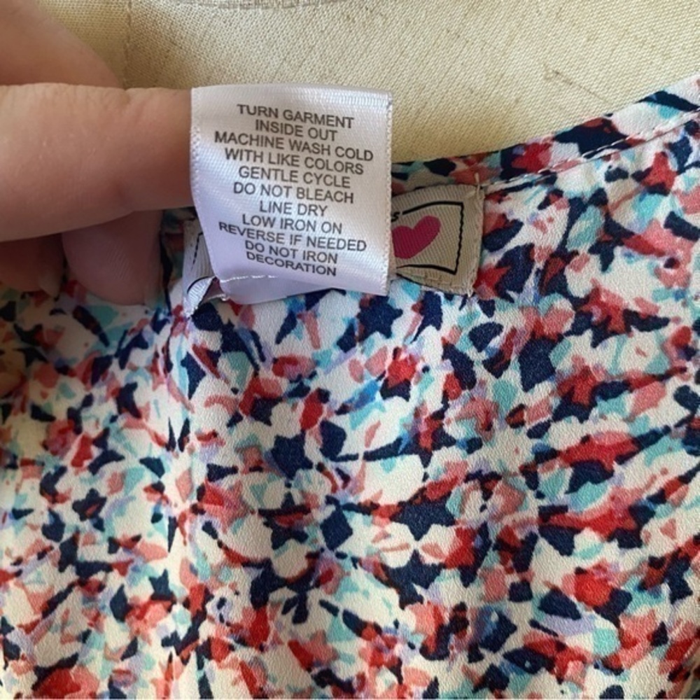 🌺 3/$25 🌺 Trixxi | Women’s Colorful Sleeveless Blouse | Sz Medium | - Picture 7 of 7